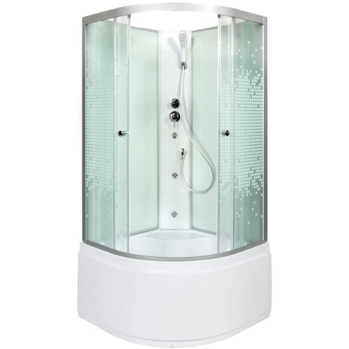 Душевая кабина Deto L 910 N 100х100 без крыши с гидромассажем